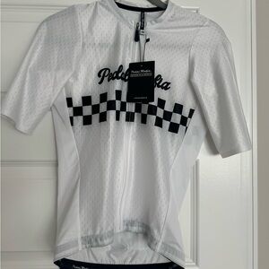 Men’s Pedal Mafia White and Black Cycling Jersey.